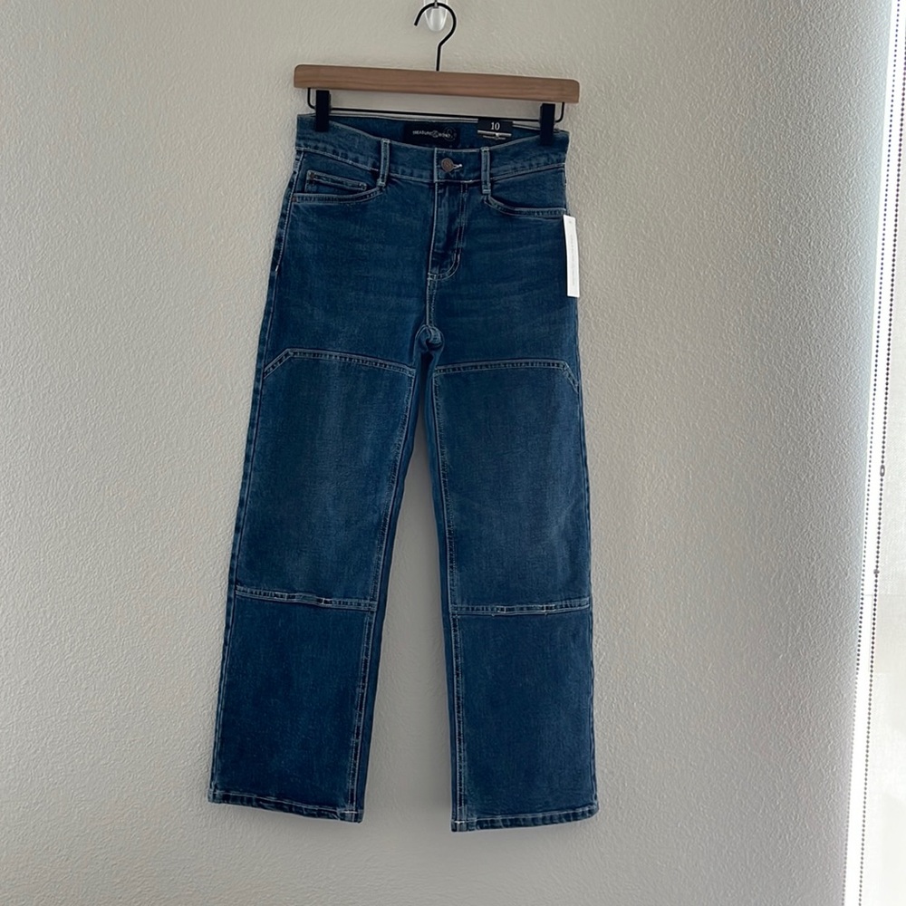 Treasure & Bond utility straight leg jeans sz 10 kids NWT